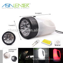 For Camping, Emergency 9LED Bright-8 White SMD Bright-4 Red SMD Bright 4AA Battery Power Supply Handhold Spotlight